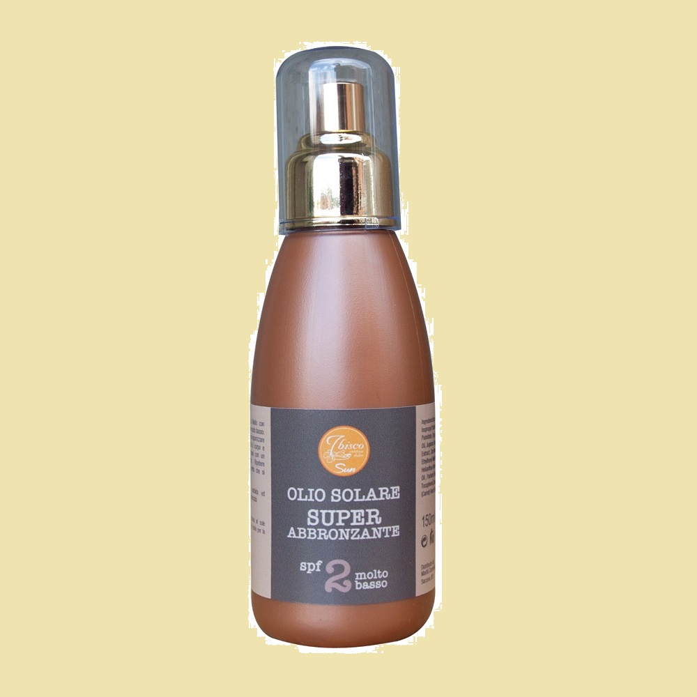 Olio Solare Super Abbronzante spf 2 -molto basso 150ml.